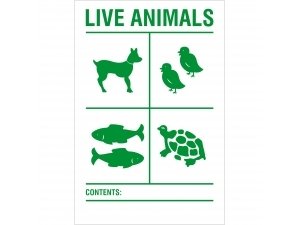 Aufkleber Live Animals (Lebende Tiere)